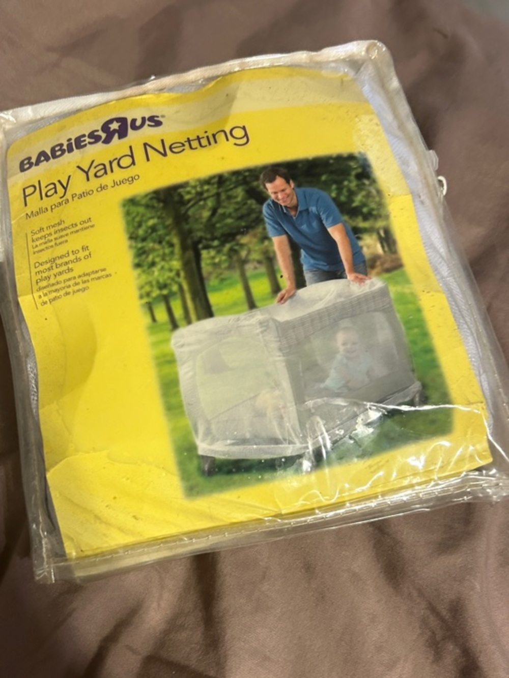 BabiesRUs Yellow Play Yard Netting Packaging